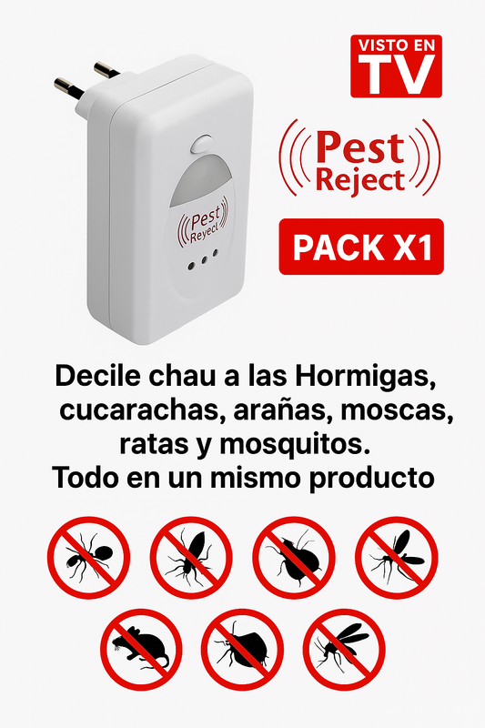 Pack de 5 Ahuyentador Pest Reject Para Insectos, Roedores e insectos voladores